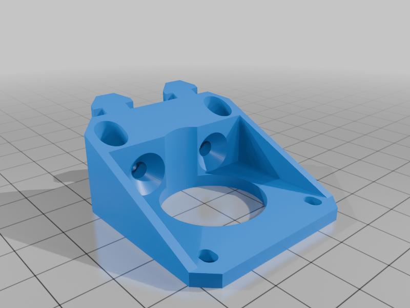 Ender 3 Adjustable Dual Z Motor Mount (T-nut mounted) with 45 deg rail