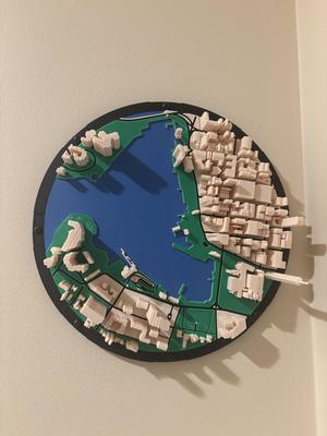 Victoria BC City Hexagon Tile
