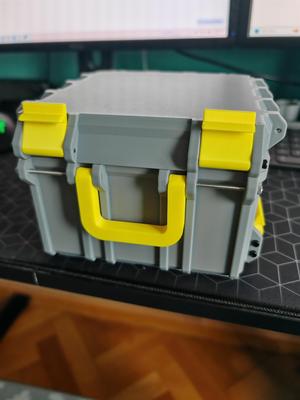 Full stackable smooth lid gridfinity box 18x13cm