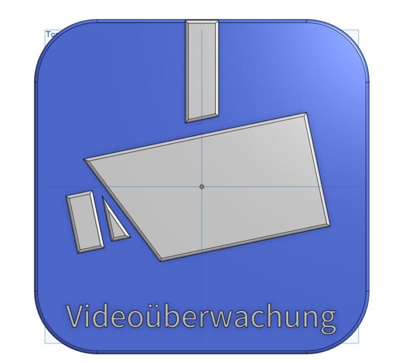 Warnschild Videoüberwachung / Warning Sign "Video Surveillance"