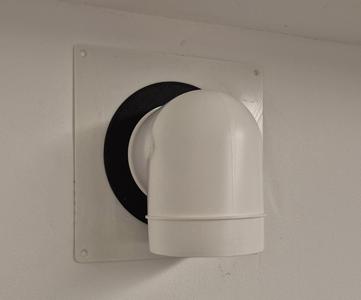 Adapter für Lüftungsrohr