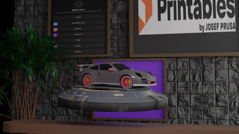 Collector Vehicle Display Stand – 3D Printed Showcase Base