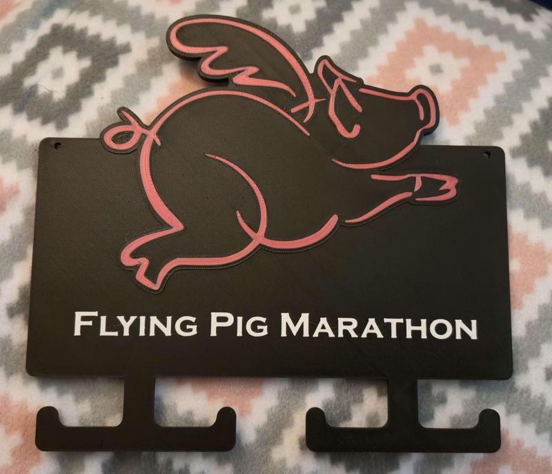 Flying Pig Marathon Medal Holder
