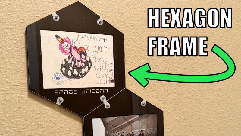 Hexagonal Picture Frame (3DP + Laser)