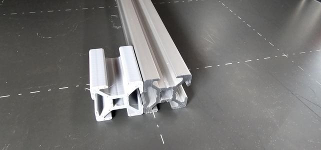 Aluminiumprofil Nut 6mm 20x20mm Typ B / Aluminum Profile Extrusion 20x20mmU6 Type B
