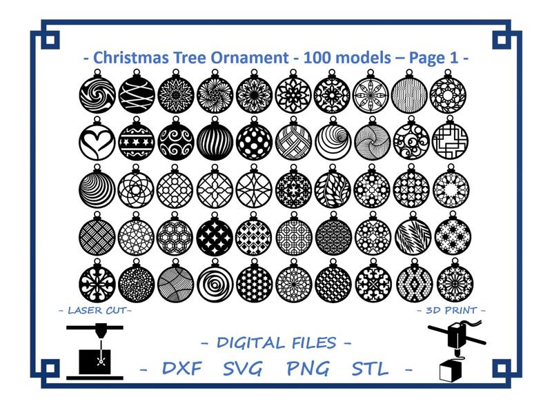 Christmas Tree Ornament - 100 models 