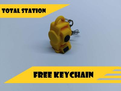 Total station keychain