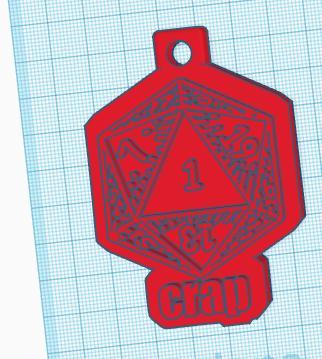 TTRPG DnD Set of 7 Pendants or Keychains