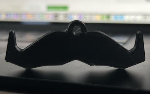 Movember Moustache / Mustache Keychain - Happy Movember!