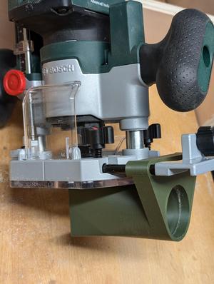 Bosch Trim Router plunge base dust collector