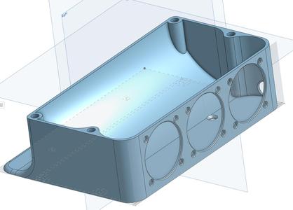MS-01 /MS-A1 Topside Wallmount with 3x 40x20 Fans