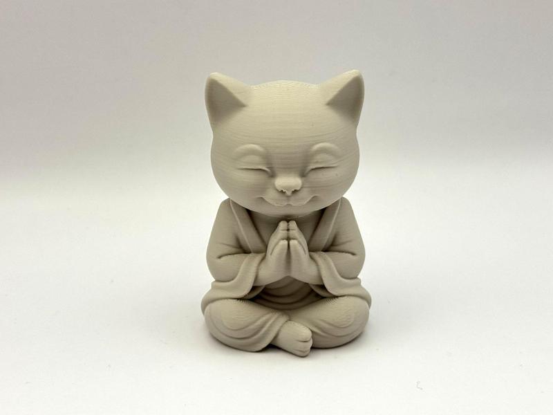 Zen Cat Meditating Monk