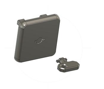 UK Power Safety Baby Plug with Key, STEP file