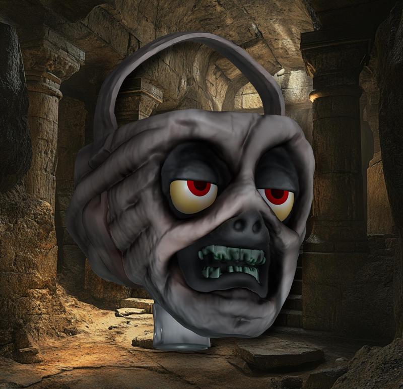 Mummy's Head Candy Bucket