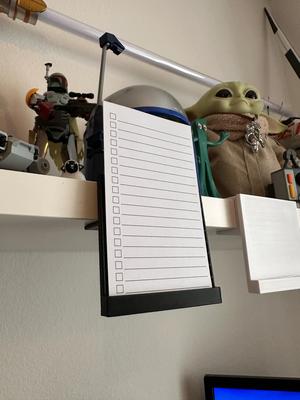 Magnetic BURGSHULT Shelf-mounted Task Card Holder v2