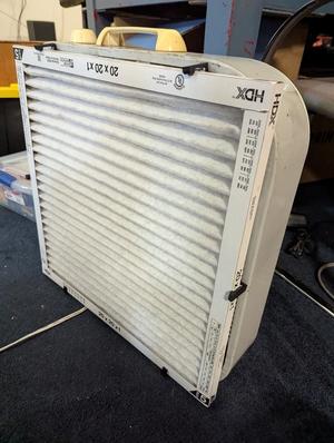 Box Fan Filter Mounting System