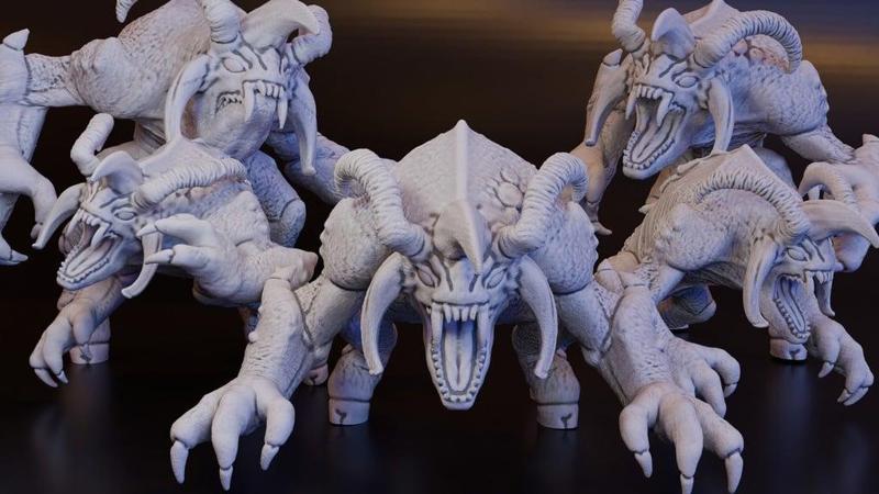 Sangzor "Bloodhorn" Demon (DND / TTRPG)