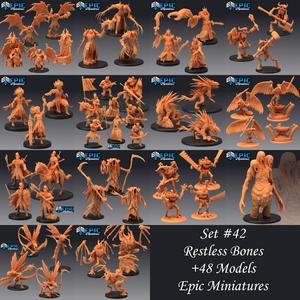 Restless Bones Set / Undead & Demon Collection / Skeleton Army Encounter / Pre-Supported