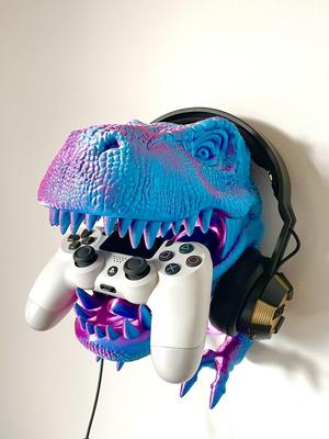 T-Rex Dinosaur Head Wall Mount Hanger / No Supports 
