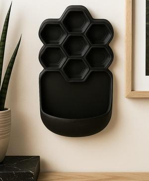 Honeycomb Wall Organizer – Modern Hex Holder