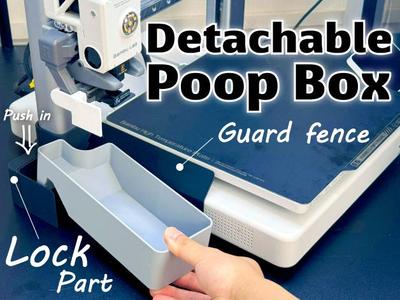 Detachable Poop Box For Bambu lab A1