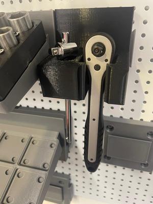 socket wrench 1/4" and sliding t-bar holder combo