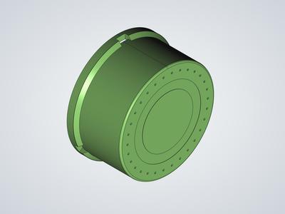 Air filter lid for ABAC Poleposition B20