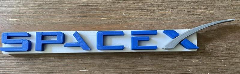 SpaceX Logo Wall Hanging