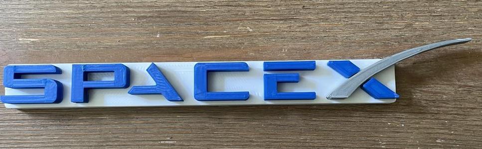 SpaceX Logo Wall Hanging