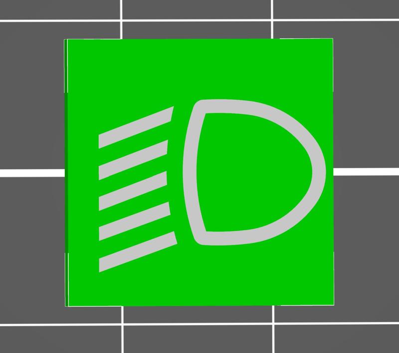ISO 7000-0083 low beam, dipped beam