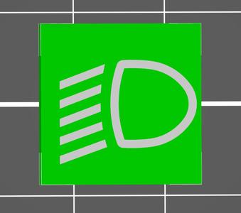 ISO 7000-0083 low beam, dipped beam