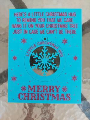Christmas Card Gift with Snap out Ornament