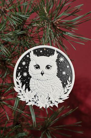 Christmas Owl Decoration