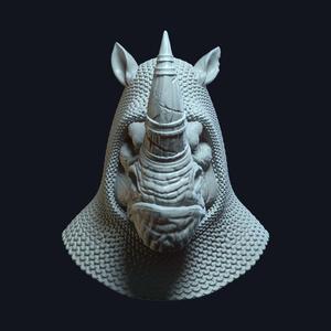 Rhinheart v9 Action Figure Head