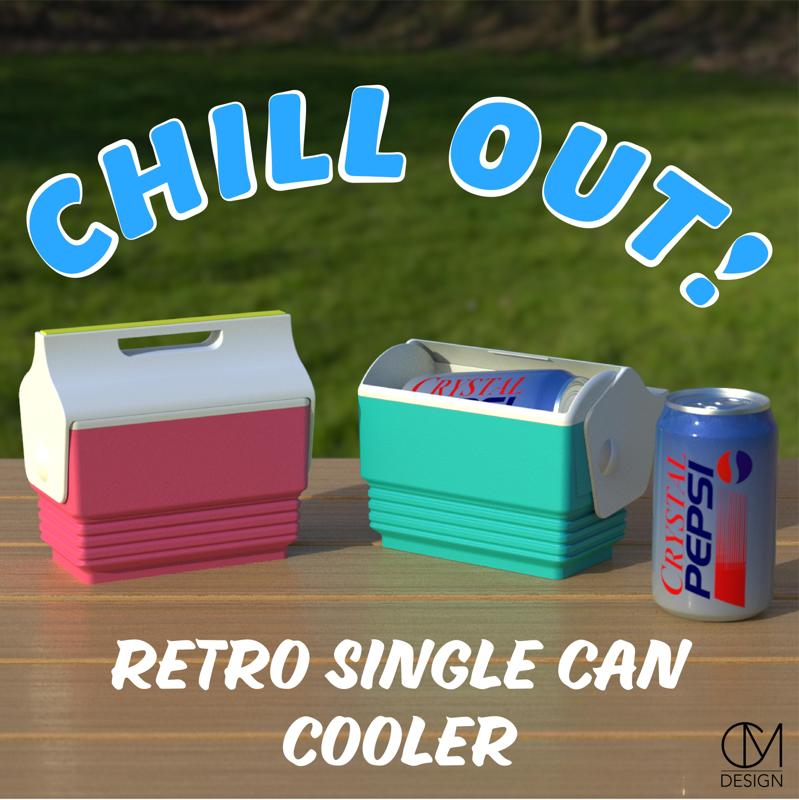 Retro Single Can Cooler