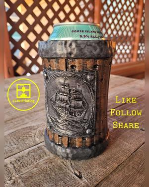 The Seafarer - Riveted Can Koozie