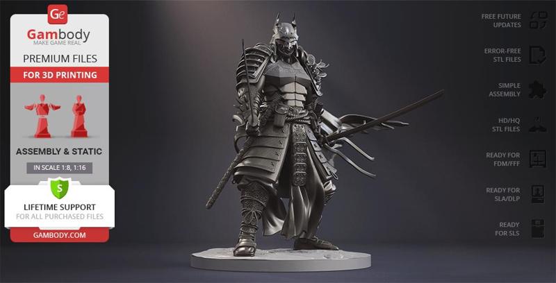 Batman Ninja STL files for 3D Printing | Assembly Model