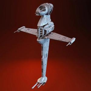 B-Wing Starfighter 3D Printing Model | Assembly + Action