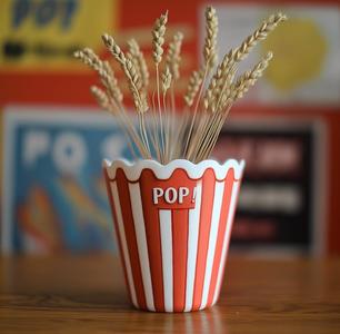 Popcorn Bucket Vase – Fun & Playful Home Decor