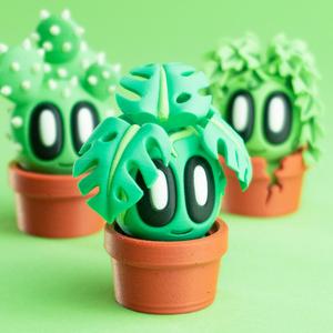 Blob Plants - Mini Plant Collectible Art Toy with Pot Container
