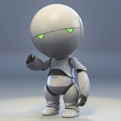 Marvin The Paranoid Android 3D Printing Model | Assembly