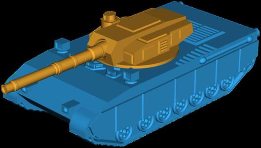 M1 TTB (Tank Test Bed) - Rotating Turret [1:50 scale]