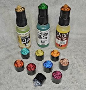 ORK HEAD - VALLEJO OLD STYLE BOTTLE SWATCH CAP CAPS GAME AIR MODEL COLOR - 17ML