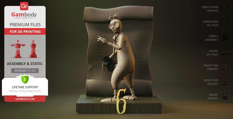 6 Stitchpunk STL files for 3D Printing | Assembly Model