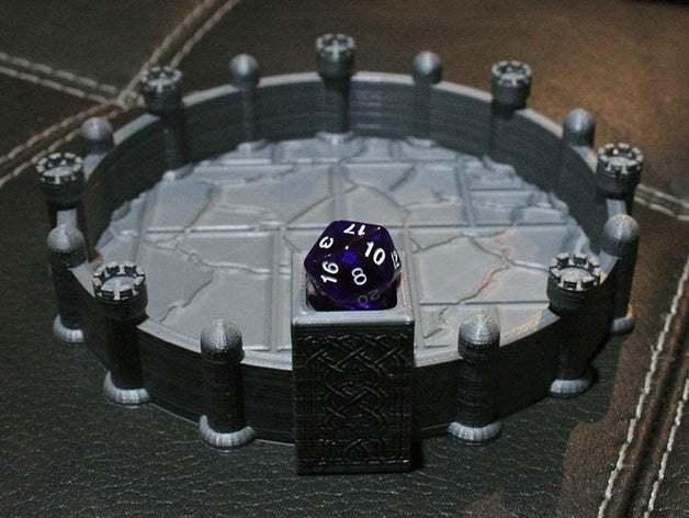Pillars n Towers Dice Tray #1 For Dungeons & Dragons, Warhammer, Pathfinder and More Tabletop Games