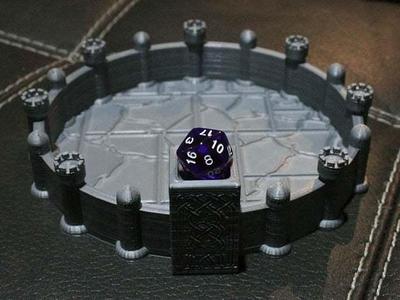 Pillars n Towers Dice Tray #1 For Dungeons & Dragons, Warhammer, Pathfinder and More Tabletop Games
