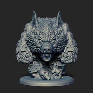 Werewolf bust