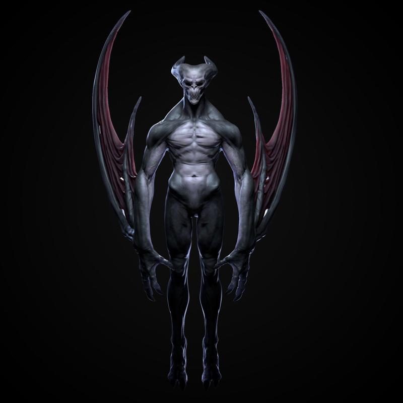 Demon with wings