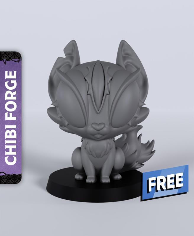 Chibi Blinking Cat - With Free Dragon - 5e DnD Inspired for RPG and Wargamers