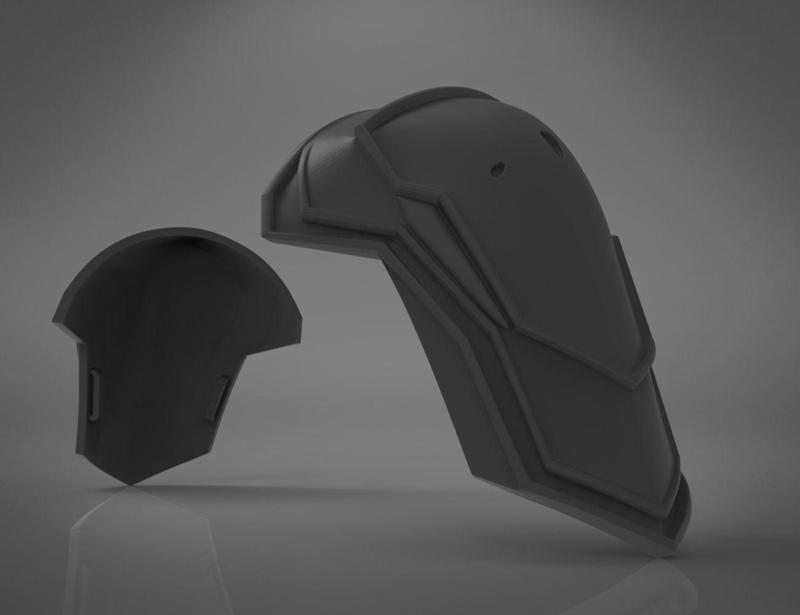 Black Widow Black Shoulder Armor